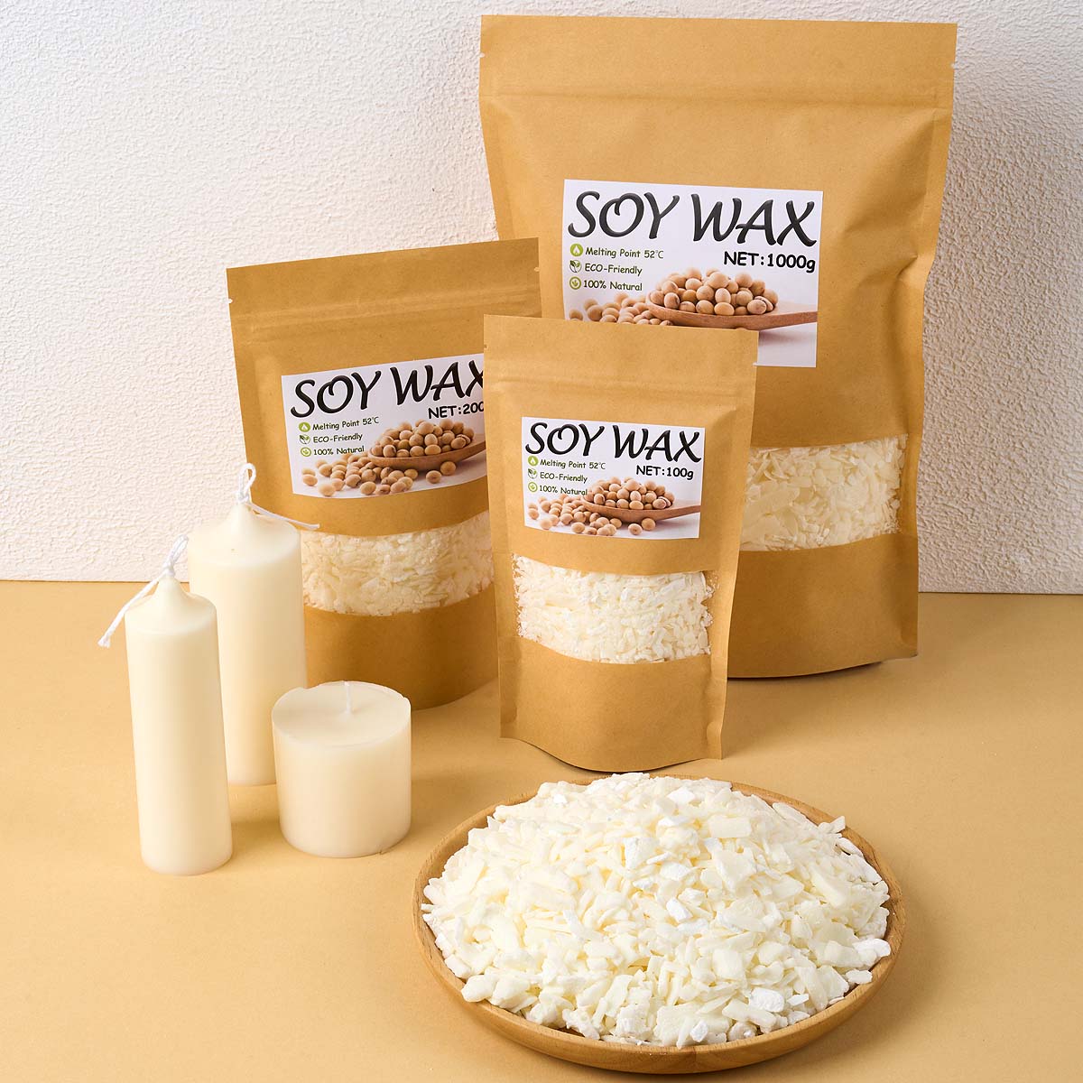 Candle Making Workshop - 1 Pounds Pure White Soy Wax