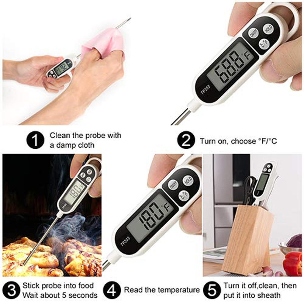 Candle Making Thermometer - 1pcs Digital Meat Food Thermometer for