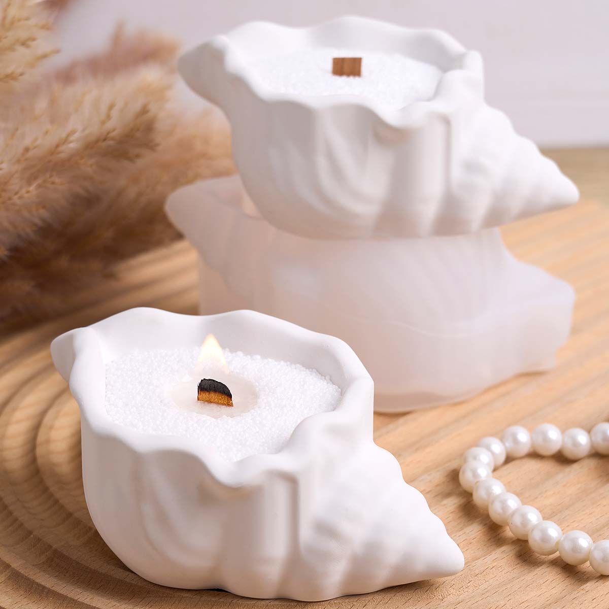 Conch Candle Jar Silicone Mold - Kraft Box Candle review and price