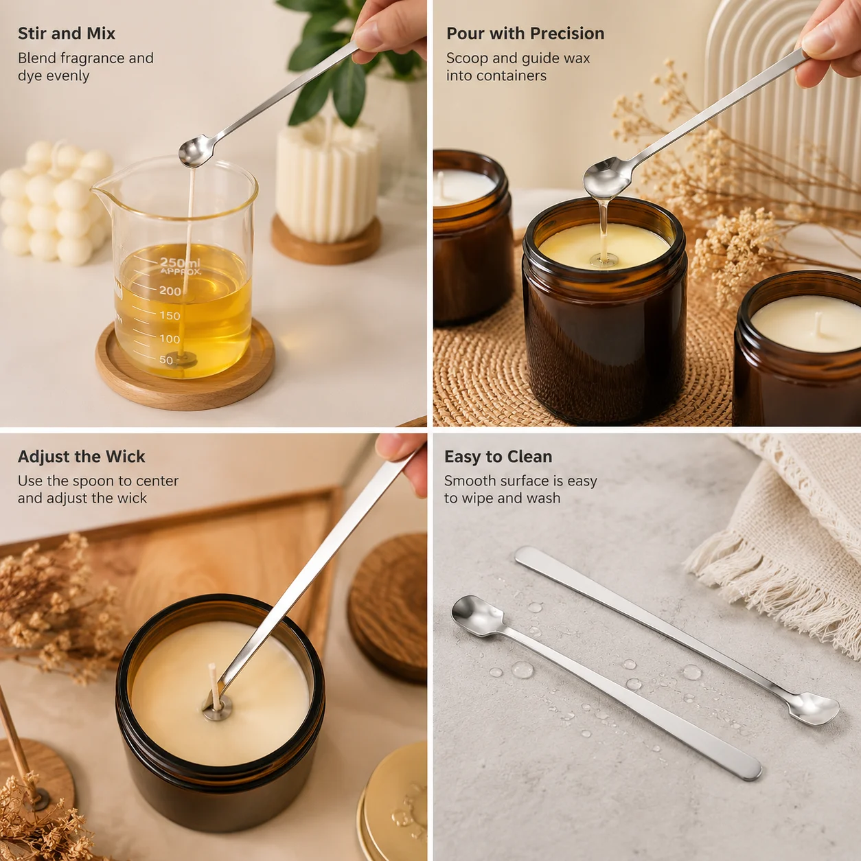 1/2PCS Stainless Steel Candle  - Candle Making Workshop review and price