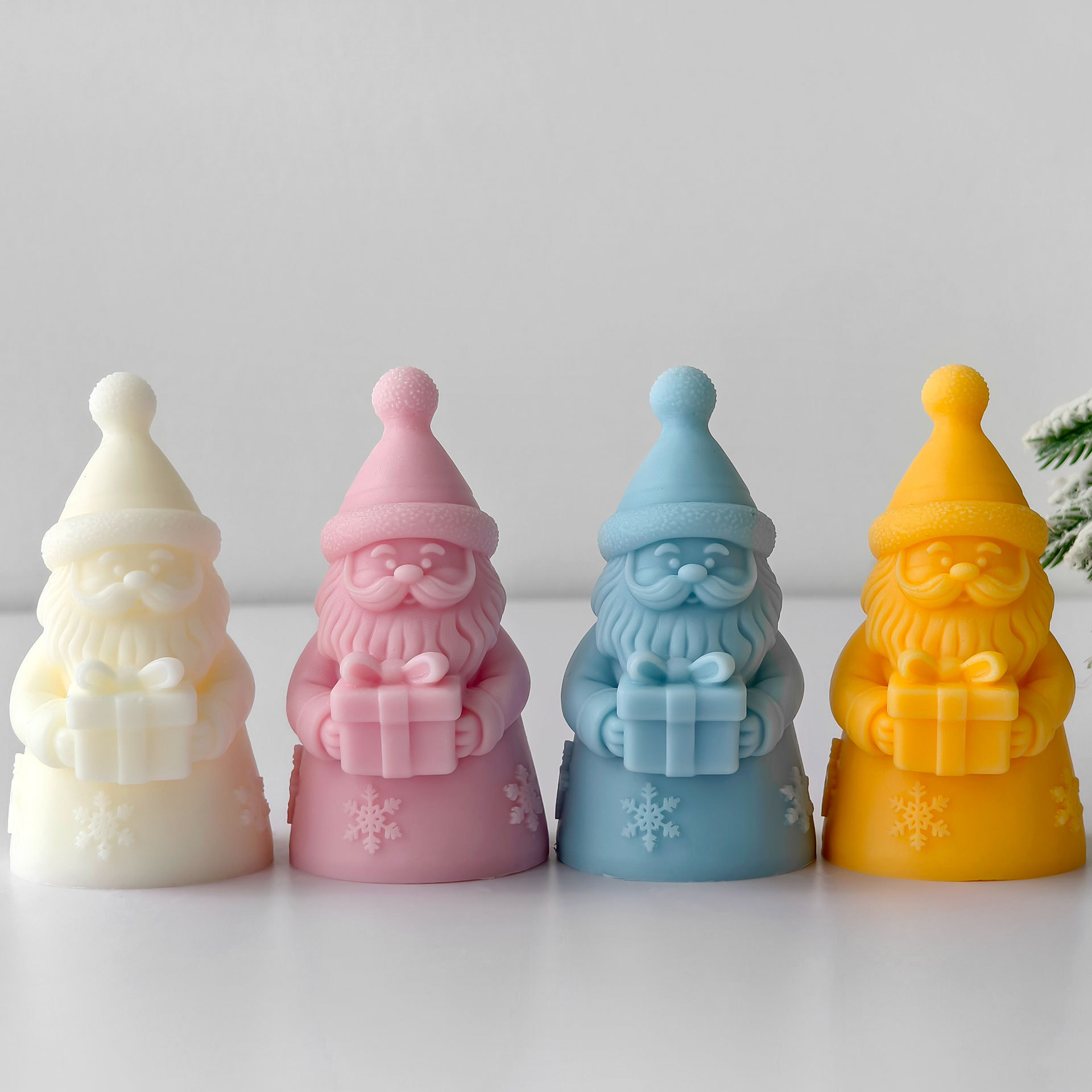 Santa Claus Gift Box Silicone  - Kraft Box Candle review and price