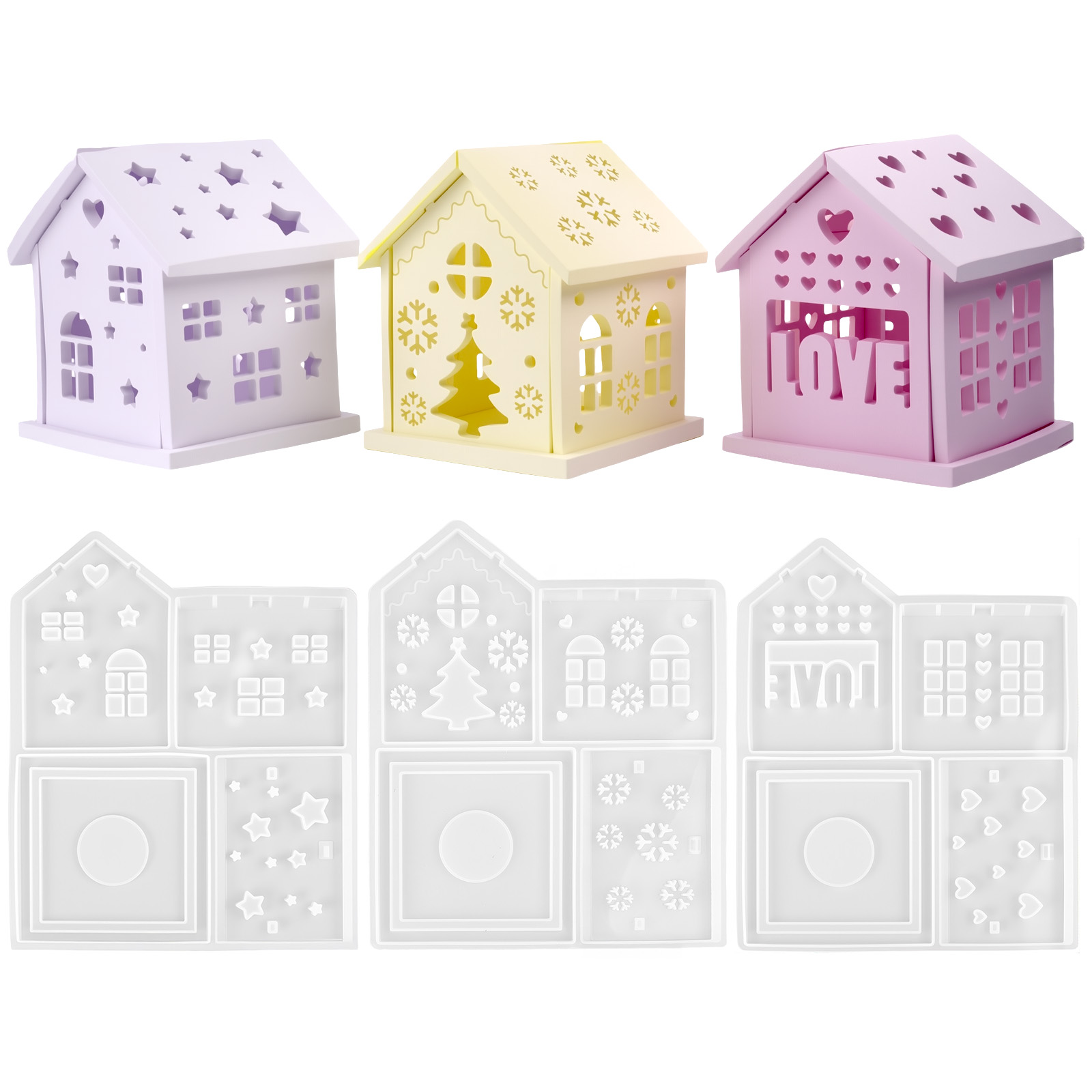 3D House Silicone Mold DIY Chr - Candle Making Things review and price
