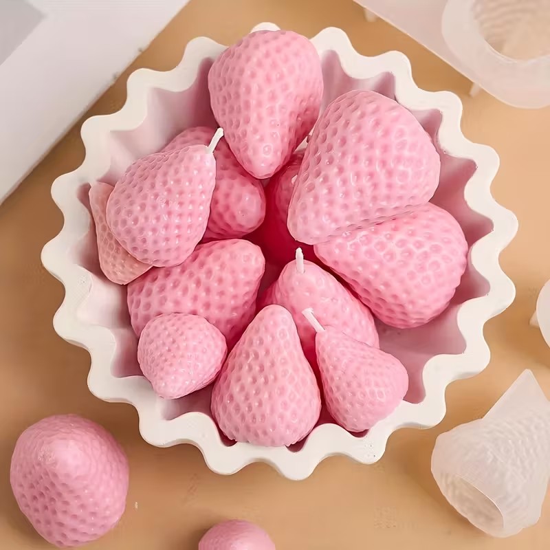 Strawberry Silicone Candle Mol - Candle Making Things review and price