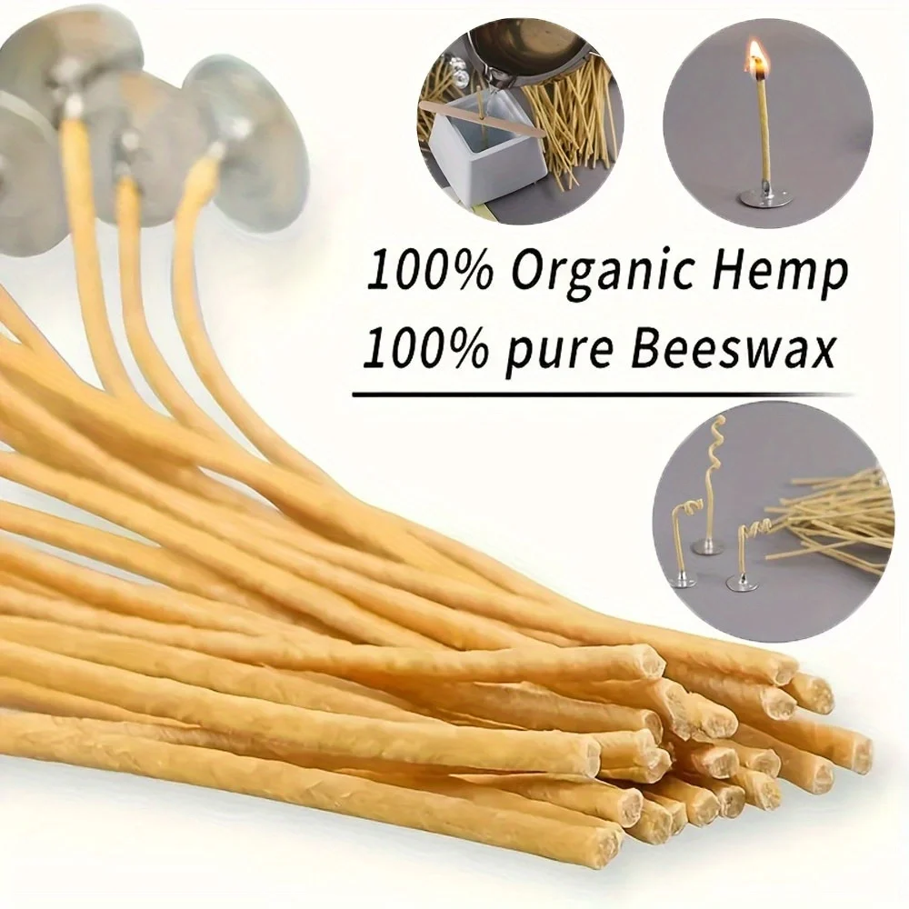 Candle Wicks 50 PCS 8 Inch Hem - Candle Making Workshop review and price
