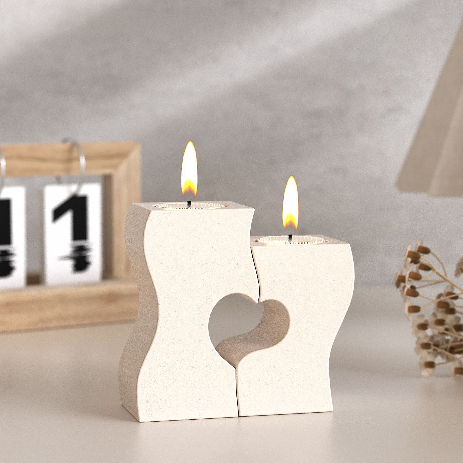 S Heart Candlestick Silicone M - Candle Making Things review and price