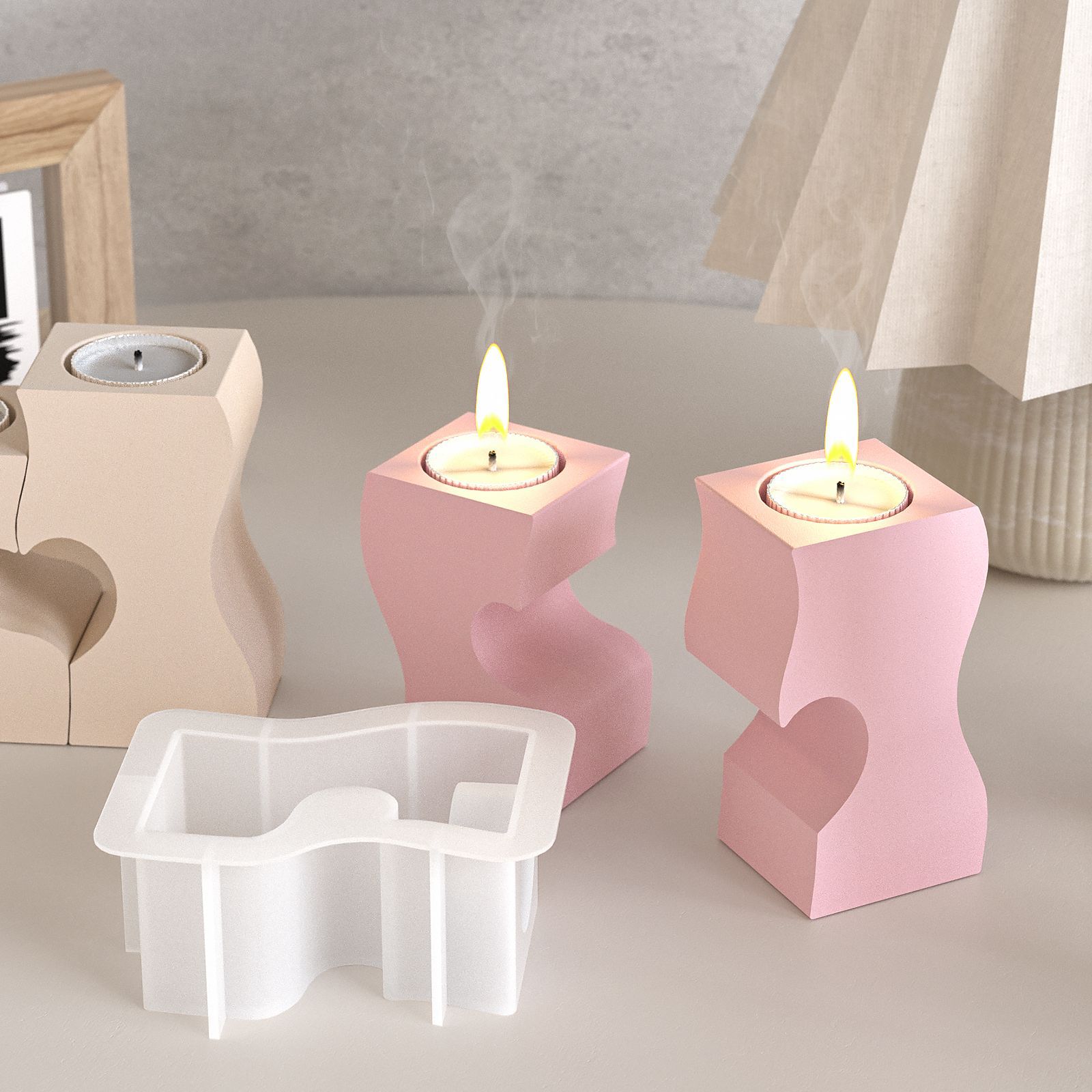 S Heart Candlestick Silicone M - Candle Making Things review and price