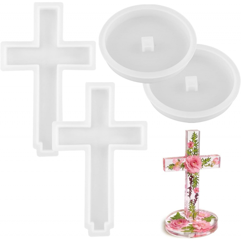 Two silicone molds with a base - Candle Making Things review and price