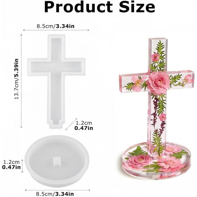 Two silicone molds with a base - Candle Making Things review and price