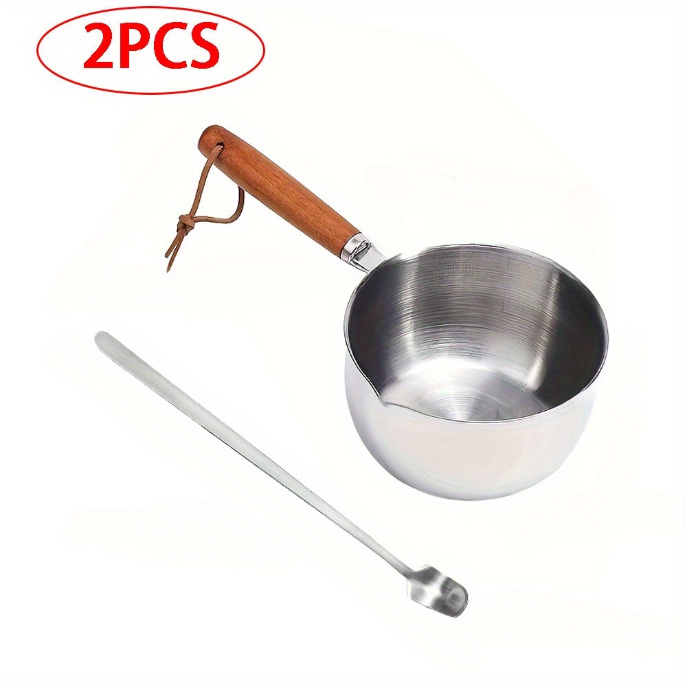 2PCS/SET Wood Handle Wax Melti - Candle Making Workshop review and price
