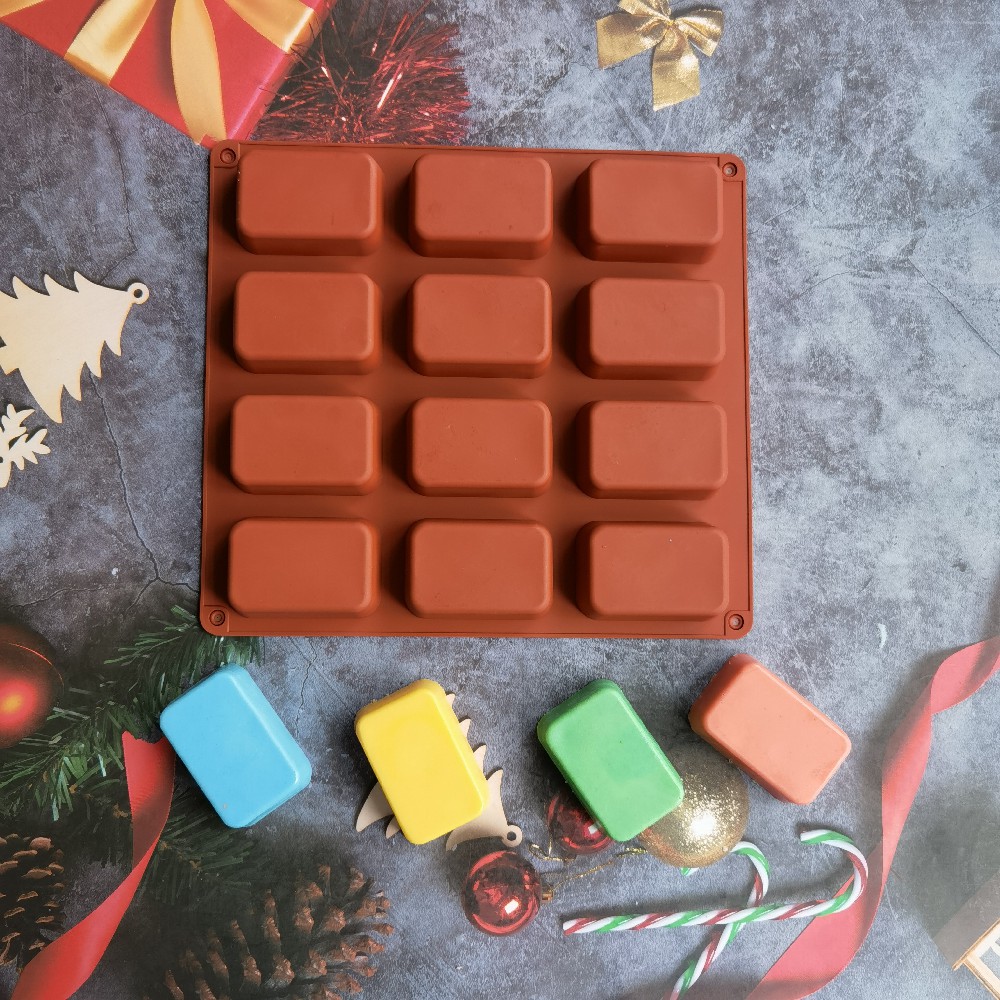 12 Cavity Square Silicone Soap - Candle Making Workshop review and price