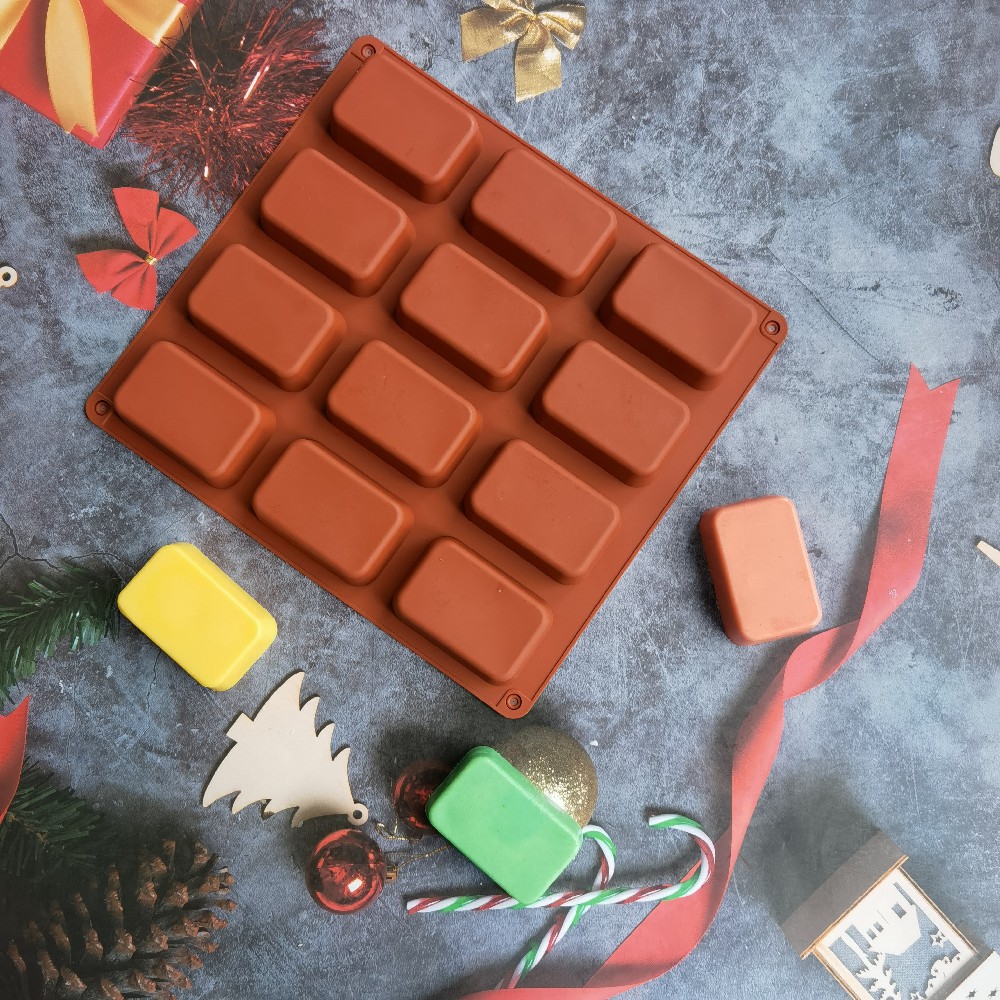 12 Cavity Square Silicone Soap - Candle Making Workshop review and price