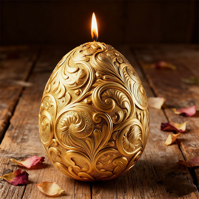 Gilded Baroque Easter Egg Cand - Candle Making Workshop review and price